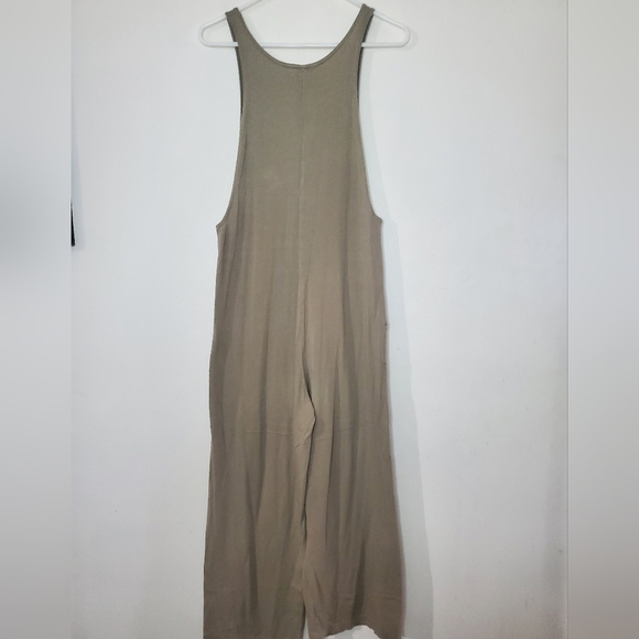Roolee Knit Wideleg Jumpsuit Size Small Beige BoHo Nursing Friendly - Picture 8 of 10